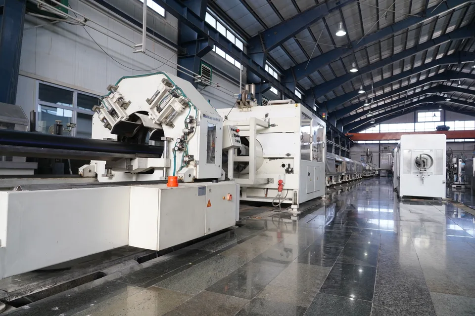 Extrusion line area at the Bukan Pipe manufacturing facility
