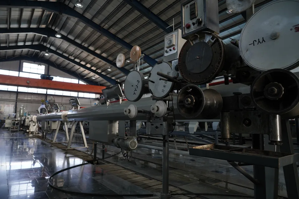 Extrusion line area at the Bukan Pipe manufacturing facility