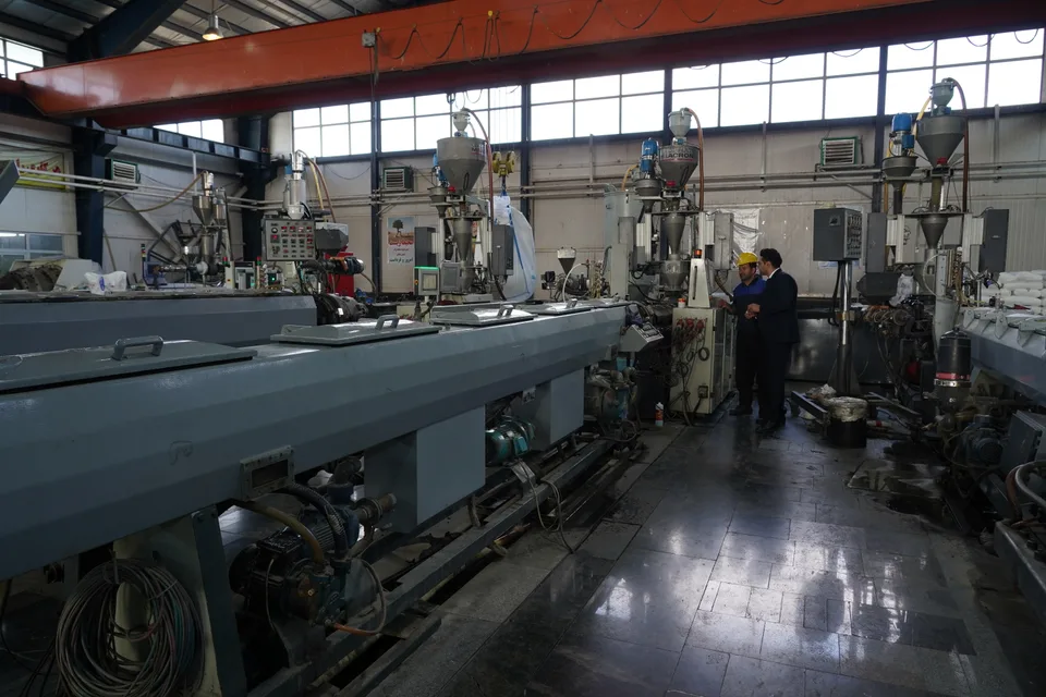 Extrusion line area at the Bukan Pipe manufacturing facility