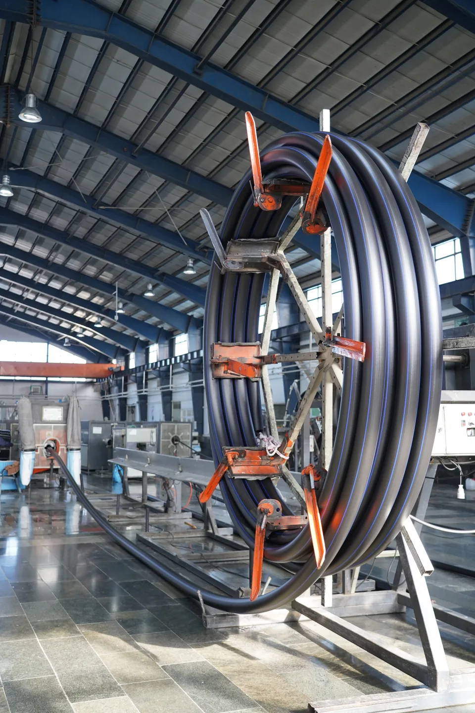 Extrusion line area at the Bukan Pipe manufacturing facility
