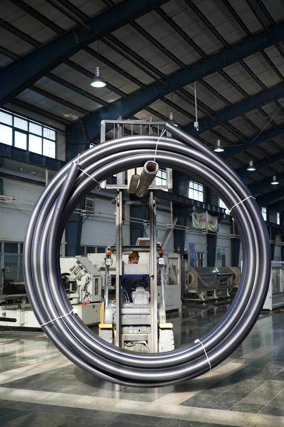 Extrusion line area at the Bukan Pipe manufacturing facility