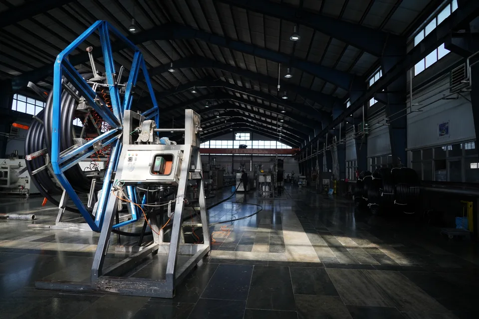 Quality inspection area at Bukan Pipe factory