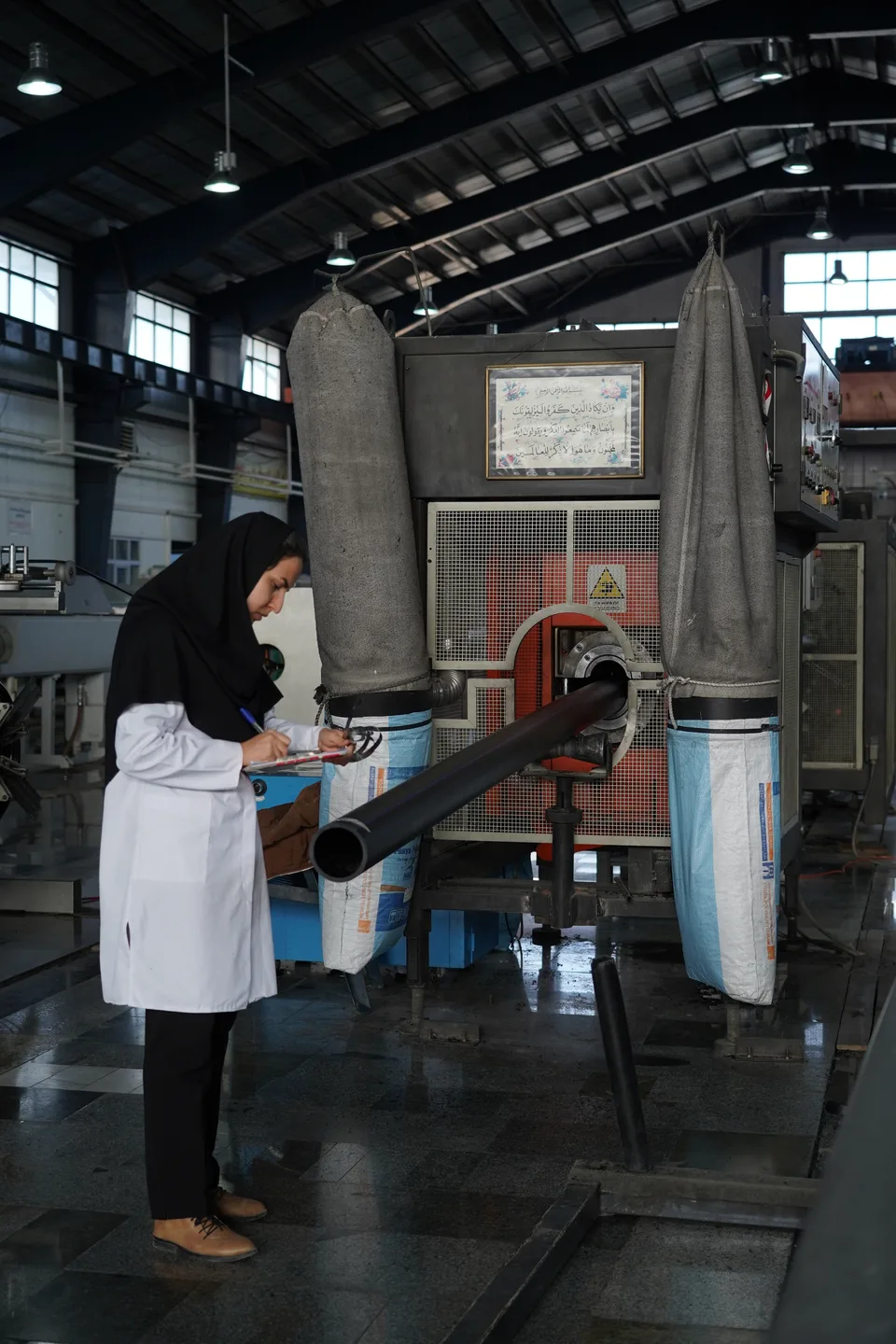 Laboratory space for HDPE pipe quality control at Bukan Pipe